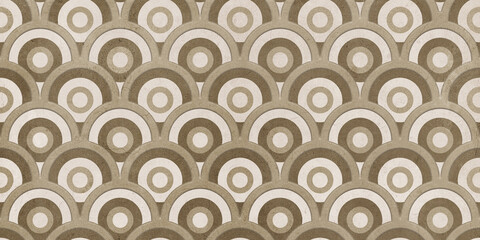 vector seamless pattern with spirals and bathroom decor tiles