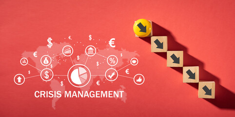 Concept of Crisis Management. Business. Finance