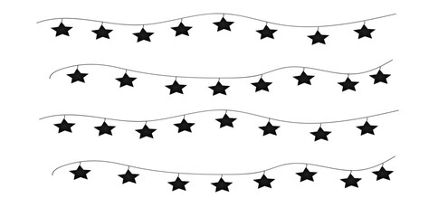 set of vector floral elements