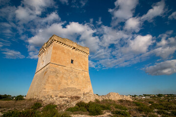 Fototapeta premium Porto Cesareo Salento seaport in Puglia tourist center