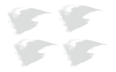 Four gray bird silhouettes on a white background
