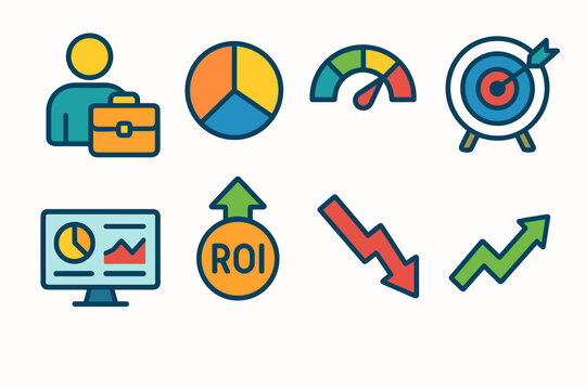 Business and Analytics Icon Set