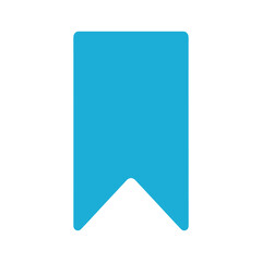Blue bookmark icon