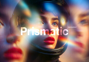 Prismatic Photo Effect Mockup