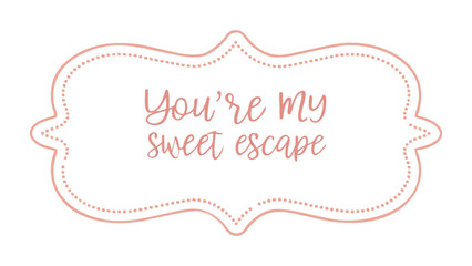 Delicate floral frame with pastel roses and lilacs in soft colors for sweet escape themed designs and decorations