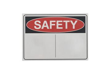 Safety sign for awareness and precaution measures . Isolated on transparent background, png