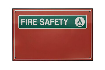 Fire Safety Sign . Isolated on transparent background, png