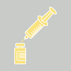 Vaccine Vial icon desigbn