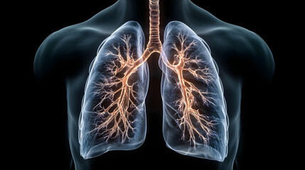 Fototapeta premium Doctror see lung x-rays result in hospital