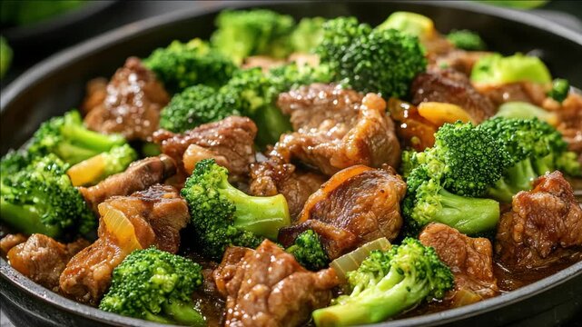 Delicious beef and broccoli stir fry, a healthy and flavorful choice for an Asian-inspired meal.