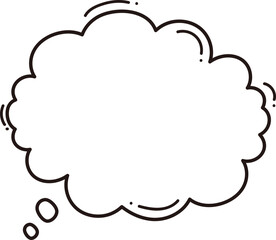 White Thought Bubble Illustration