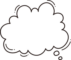 White Thought Bubble Illustration