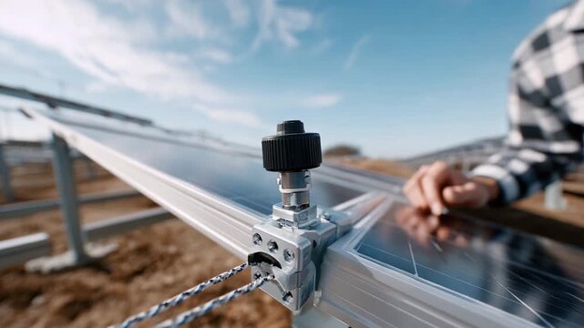 Adjusting Solar Panel Mechanism for Optimal Energy Capture in a Renewable Energy Setup with Modern Technology on a Clear Day