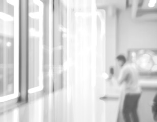 blurred image of technology use 