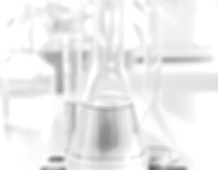 Blurred image of test tubes.