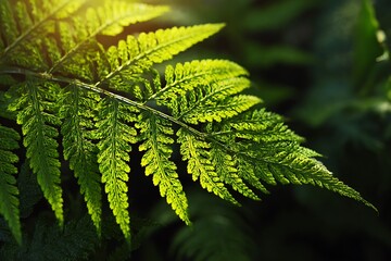 Fototapeta premium green fern leaves