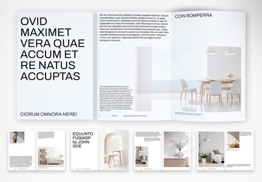 Minimal Interior Design Catalog Template