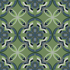 seamless geometric pattern, abstract floral background, fashion print, vector decoration