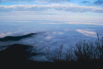 beautiful landscape with mountains. nature, travel