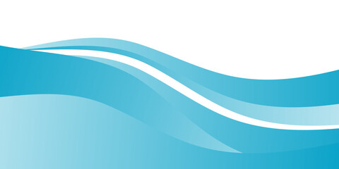 Blue and white business wave banner background. vector