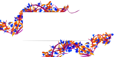 Flying petals of flowers with copy space. Cut out. Isolated on transparent background. Invitation, greeting card. PNG