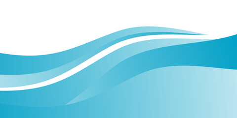 Blue and white business wave banner background. Modern Trendy design in Vector Illustration