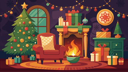 christmas tree with gifts