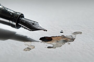 close up of a pen