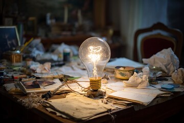 old fashioned light bulb