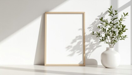 Frame Mockup for Modern Home Interior Design
