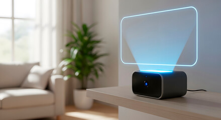 Internet of things glowing icons with urban background. Smart connected city and global network with futuristic technology concept.