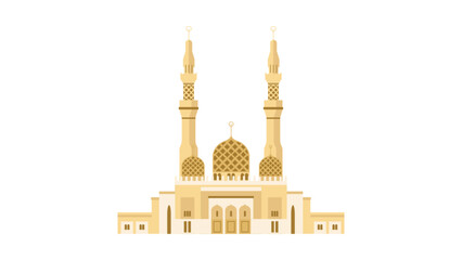 Vector illustration of  gold mosque © Andri