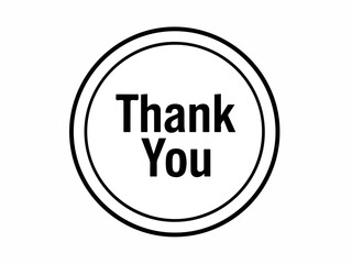 Elegant Thank You Stamp for Business or Personal Appreciation