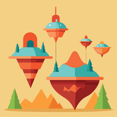 vector illustration of a boat