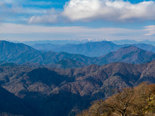 檜洞丸から南アルプス方面