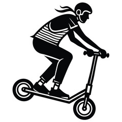 boy on scooter