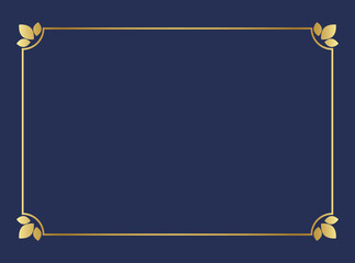 Ornate golden frame with floral accents