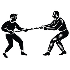 two businessmen fighting