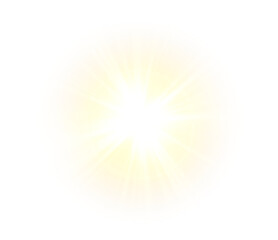 Bright sunlight PNG with star shine, space flare, and glowing flash. Use this PNG sparkle for vector light effects or cosmic scenes. A vivid PNG perfect for radiant designs.	