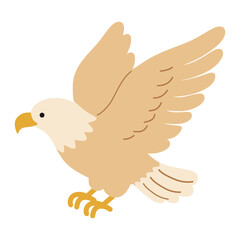 Bald eagle soaring celebrating america's independence day