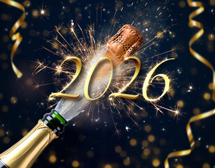 Champagne Bottle Pop 2026