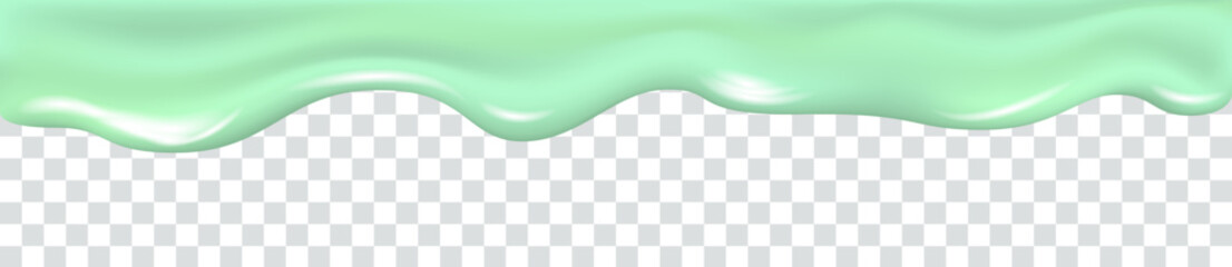 Dripping matcha tea or mint pistachio ice cream.