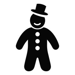 Christmas Gingerbread Man Icon