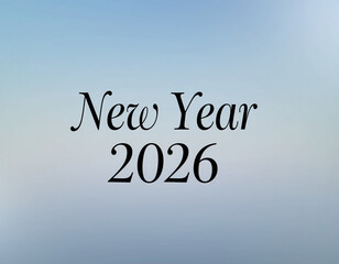 Minimalist Happy New Year 2026 Design