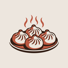 hot and spicy momo in a plate