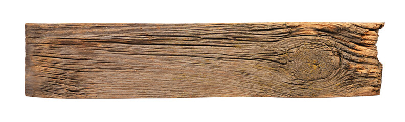 Old wooden sign board background. plank wood isolated for design art work or add text message. 