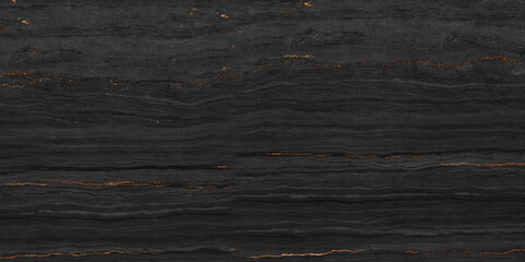 Black marble with golden curly veins, black marble natural pattern for background, abstract black and gold, black and yellow marble, hi gloss marble stone texture for digital wall tiles design. © MARBLE BOOK