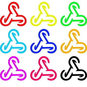 Multi-Color Webhook Trigger Loop Icons: Integration, Variety, and Workflow Symbols