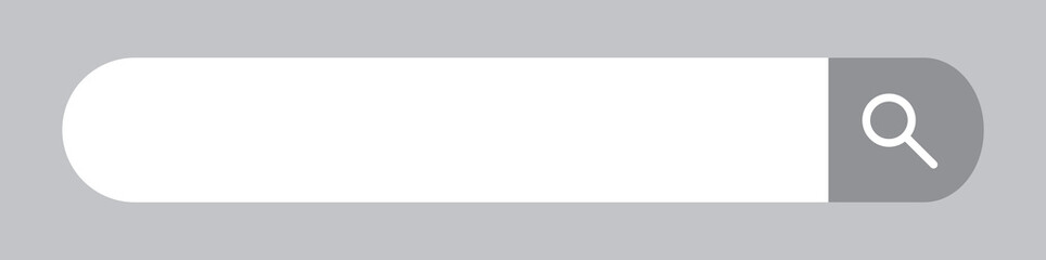 検索窓・検索バーのイラスト素材　グレー　Search bar illustration