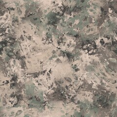Abstract hand drawn painting. Big chaotic brush strokes. Dark grey, cloudy grey, pinkish grey and camouflage green colors